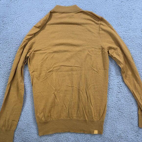 Son Of A Tailor Sweater Mens S Fitted Hi Neck Pullover Merino Wool Lightweight - Picture 9 of 11